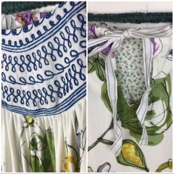 Isabel Floral Embroidered Tank M One September - Picture 6 of 8